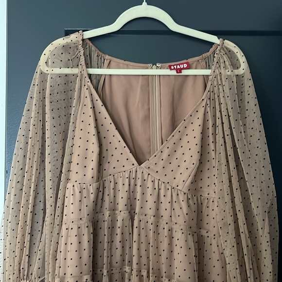 Staud Polka Dot Dress | Size L - Picture 2 of 3